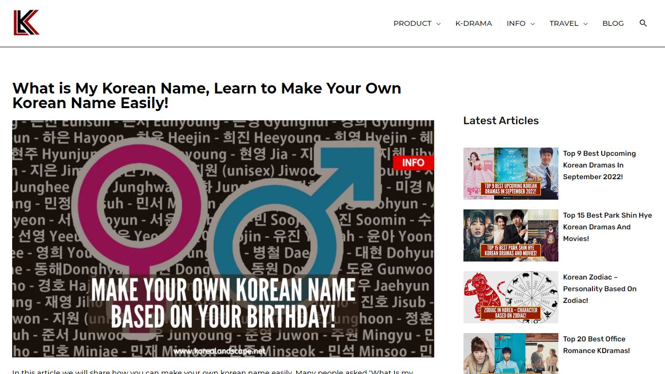 What is My Korean Name, Learn to Make Your Own Korean Name Easily!