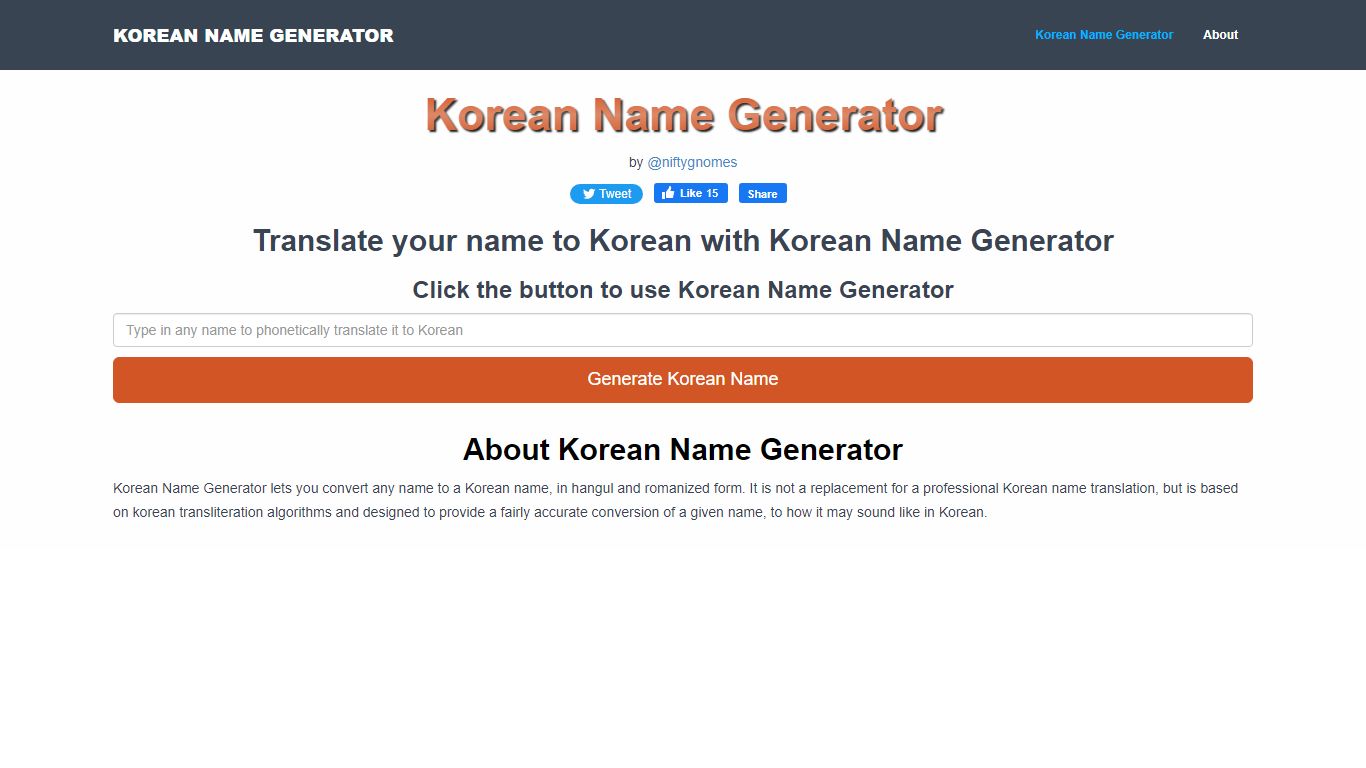 Korean Name Generator | Generate your Korean name